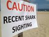 Shark warnings spotty at area beaches